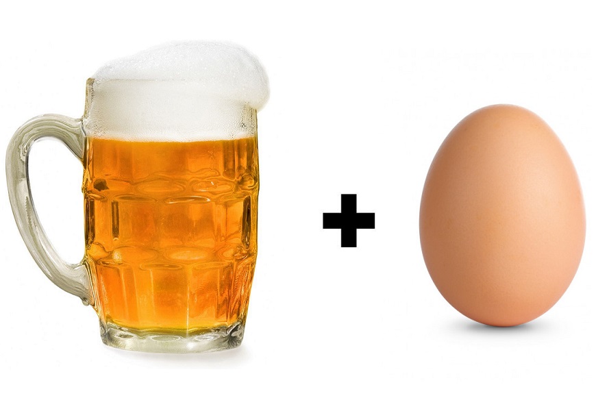 Beer and egg