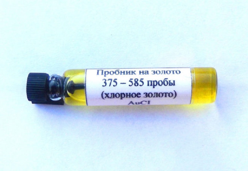 Chlorine gold: determination of the gold assay