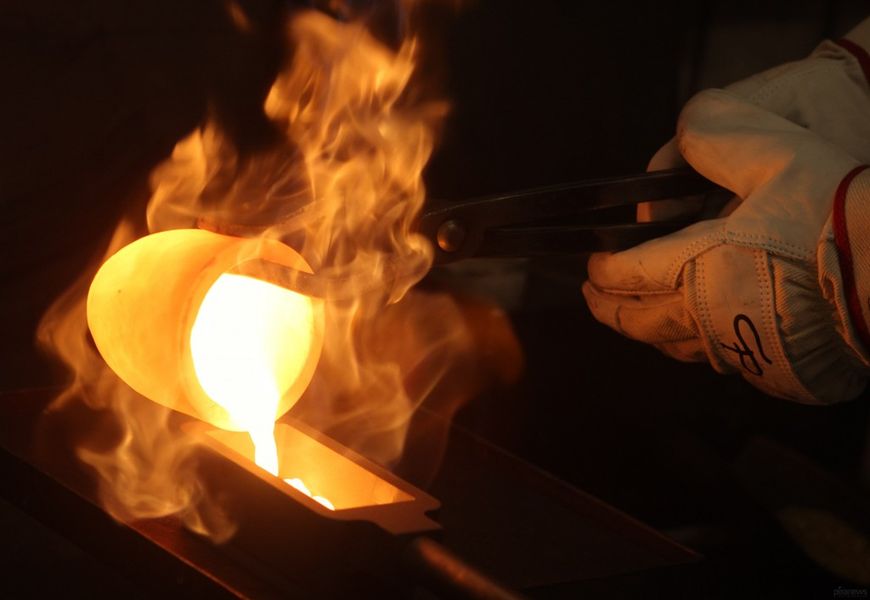 Why gold is smelted and mixed with less precious metals