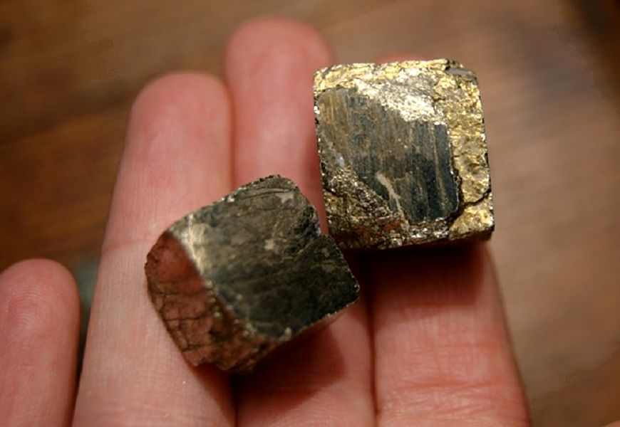 Pyrite collection stone 