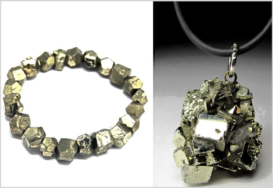 Pyrite jewelry