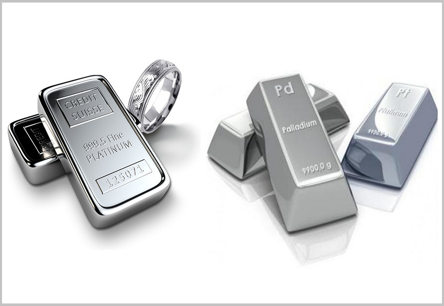 Palladium and platinum are precious ligatures that increase the value of a gold piece