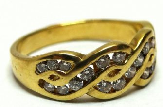 750 gold ring with diamonds