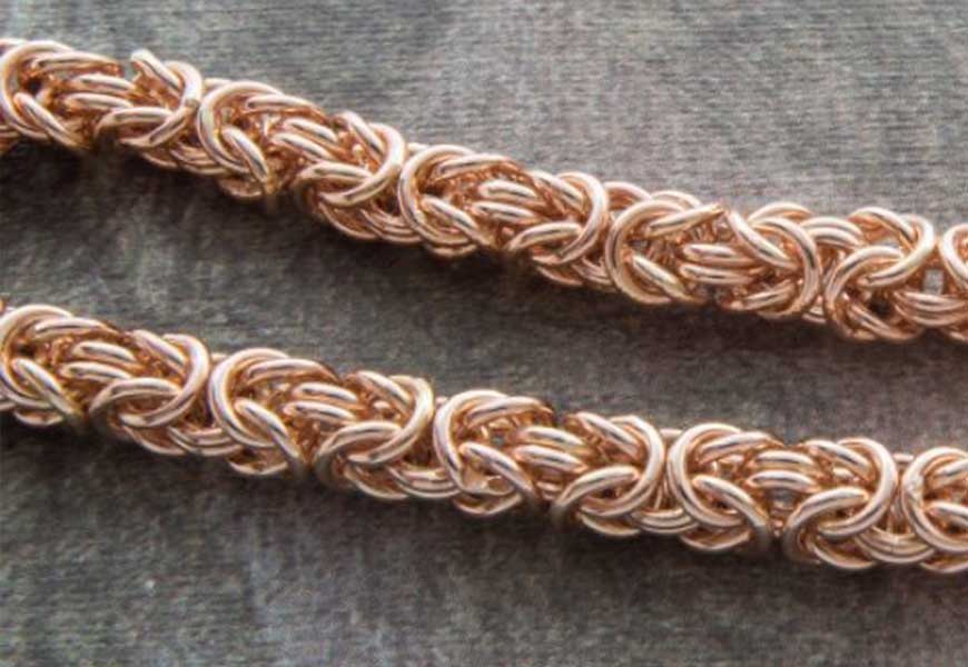 Foxtail chain weave