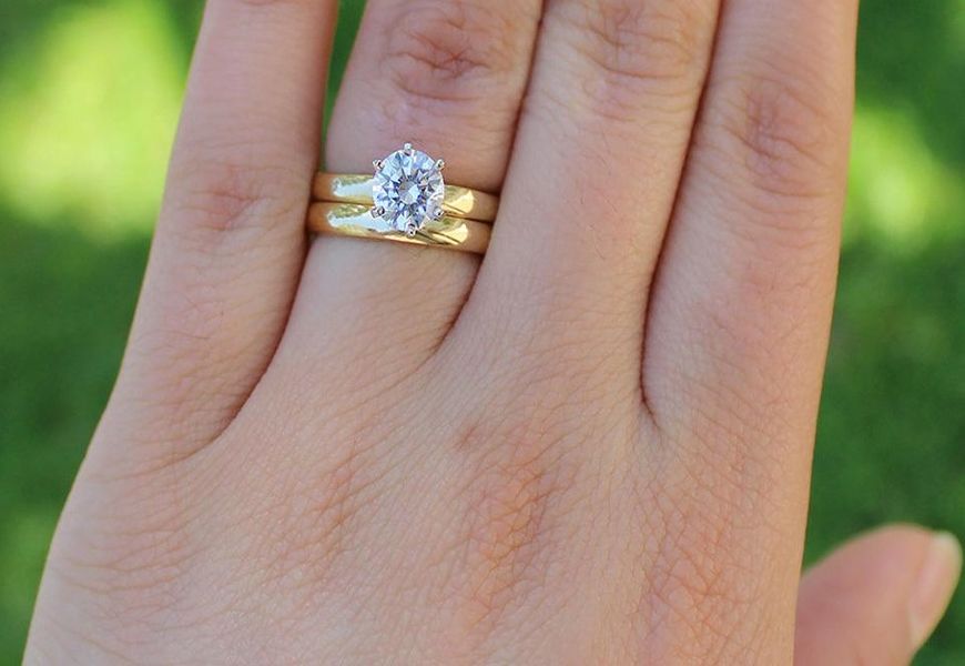 Bague en or blanc et jaune