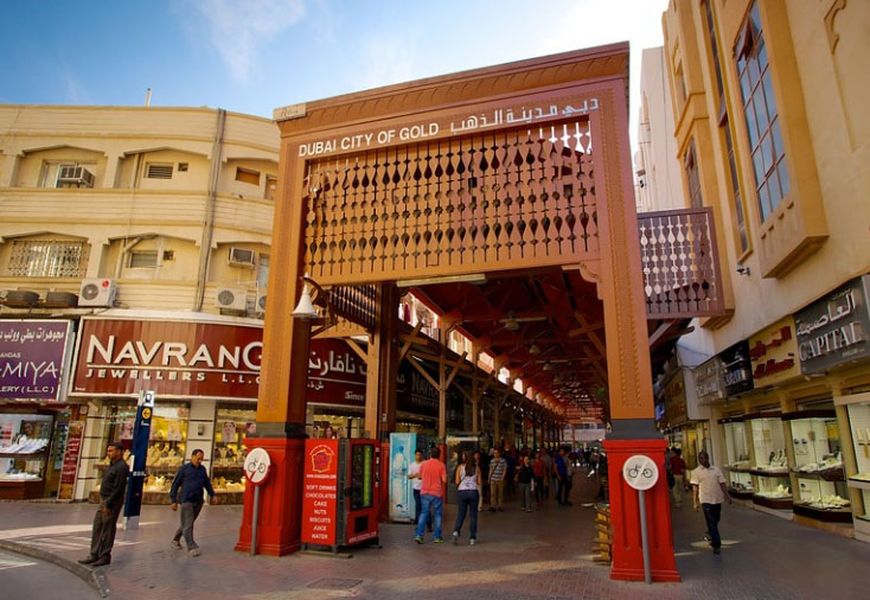 Attraits du marché de l'or de Dubaï