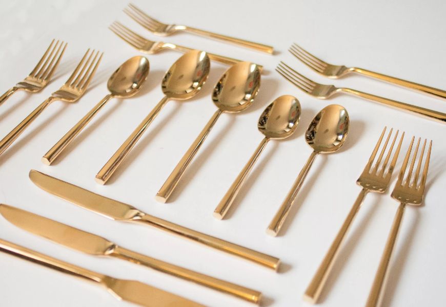 How to clean gold-plated silver cutlery: spoons, forks, knives