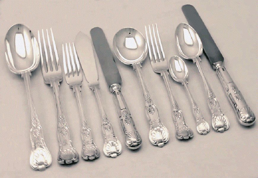 Cutlery silver: composition, grade, properties